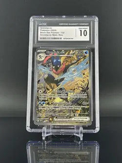 CGC 10 Greninja ex 132 Pokemon Shrouded Fable Black Star Promo Alt Art - Image 1