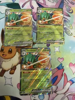 Pokemon Decidueye EX 012/088 POR perfect order lot of x3 Cards - Image 1