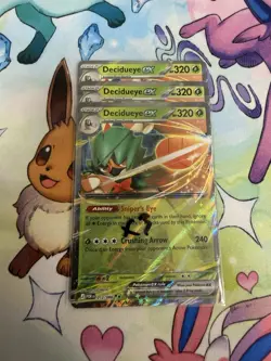 Pokemon Decidueye EX 012/088 POR perfect order lot of x3 Cards - Image 3