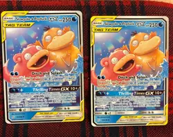 Pokemon TCG Slowpoke & Psyduck GX Sm-Unified Minds Ultra Rare Holo 35/236 Card - Image 3