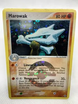 Pokemon Marowak 7/112 FireRed & LeafGreen Reverse Holo Rare Rare Card - Image 2