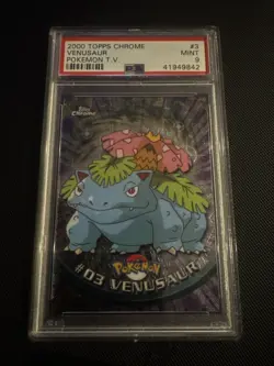 Pokemon 2000 Tops Chrome Venosaur Tv Holo Card - Image 1