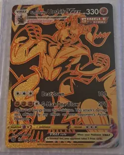Single Strike Urshifu VMAX TG29/TG30 GOLD Brilliant Stars Pokemon Card MINT - Image 1