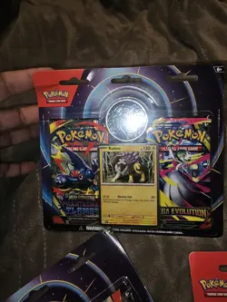 3 Set Pokemon Mega Evolution Raikou Card, Coin & Phantasmal Flame 2-Pack Blister - Image 5
