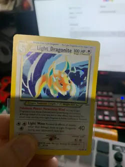 Pokemon TCG Light Dragonite Neo Destiny Holo Card 14/105 Unlimited Rare MP - Image 4