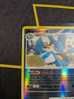 Swampert 9/106 Great Encounters 2008 Reverse Holo Rare LP Pokemon Card - Image 4