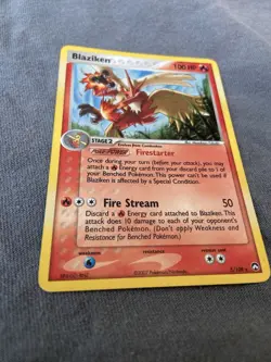 Rare 07’ Holo EX Power Keepers Blaziken Pokemon TCG Card - Image 2