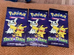 3 Packs Pokemon TCG Trick or Trade Booster Packs 2023 Halloween Card Lot Bundle - Image 1