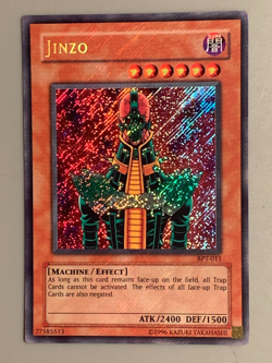 yugioh Jinzo BPT-011 SECRET Leak all over card Near Mint - Image 3