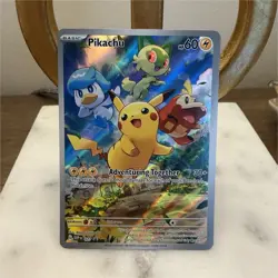 Pokemon Pikachu Promo Holo Card 027 Adventuring Together 60 HP Scarlet & Violet - Image 1