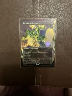 MTG Lightning Greaves Foil Secret Lair Spider-Man 1987 NM - Image 1