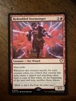 Redoubled Stormsinger Commander: Secrets of Strixhaven Regular - Image 1