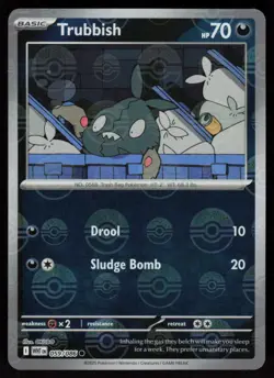 Trubbish (Poke Ball Pattern) 059/086 Holo Common White Flare Pokemon Near Mint - Image 1