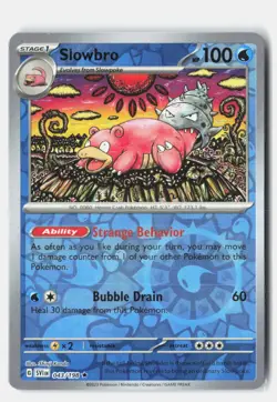 Slowbro Reverse Holo 043/198 Rare Scarlet & Violet Pokemon Near Mint - Image 1