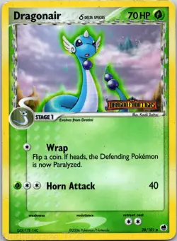 Dragonair 28/101 Uncommon Dragon Frontiers Pokemon Reverse Holo HP - Image 1