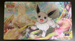 Pokemon TCG Radiant Eevee Playmat Pokemon Go Premium Collection New 14x24" - Image 1