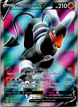 Houndoom V 178/189 Rare Ultra Darkness Ablaze Pokemon NM - Image 1