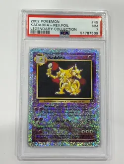 2002 Pokemon Legendary Collection - Kadbra Rev.Foil #49 PSA 7 NM - Image 1