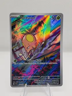 Toedscool Illustration Rare SV01: 201/198 Full Art Holo Pokemon TCG English - Image 1