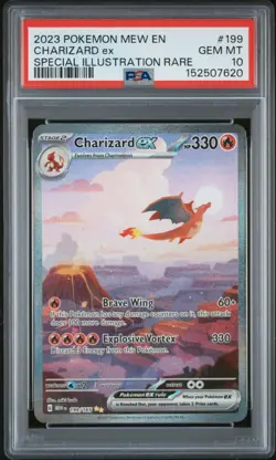 2023 POKEMON MEW EN-151 #199 CHARIZARD ex SPECIAL ILLUSTRATION RARE PSA 10 - Image 1