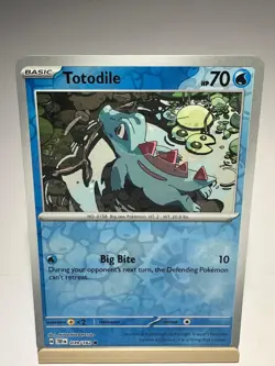 Totodile 039/162 Common Temporal Forces Pokemon Reverse Holo Near Mint - Image 1