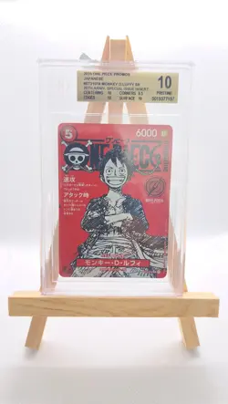 2025 One Piece Promos Monkey D Luffy SR 20th Anniv. Special Issue Beckett 10 - Image 1