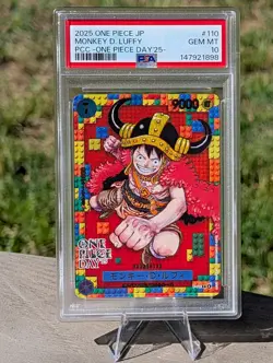 2025 ONE PIECE JAPANESE PREMIUM COLLECTION OP DAY'25 #110 MONKEY D LUFFY PSA 10 - Image 1