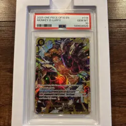 2025 One Piece Royal Blood OP10 Monkey.D.Luffy Secret Rare #OP10-118 PSA 10 - Image 1