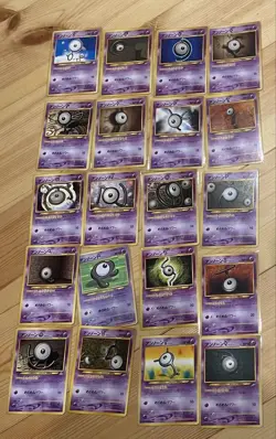Pokemon Cards Old Back Unown 20 Types Bulk Sale Collection - Image 1