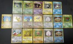 Pokemon Cards Old Back Holo 17 Card Set Bulk Sale Collection - Image 1