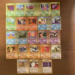 Pokemon Cards Old Back Expansion Sheet 3rd Green 23 Types 46 Cards Bulk Sale - Image 1