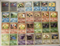 Pokemon Cards Old Back Bulk Sale Retirement Gengar Crobat Typhlosion - Image 1