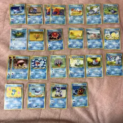 Pokemon Cards Old Back Water Type Bulk Sale Collection Trading Game - Image 1