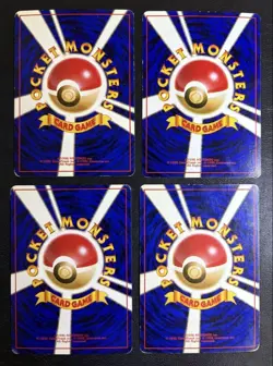 Pokemon Cards Sticky Better R Mark Girl Mankey 4 Cards Old Back - Image 2