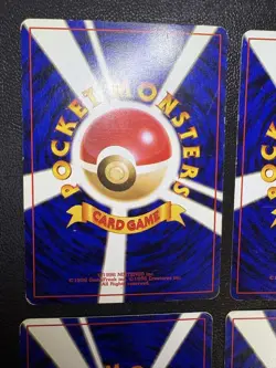 Pokemon Cards Sticky Better R Mark Girl Mankey 4 Cards Old Back - Image 5