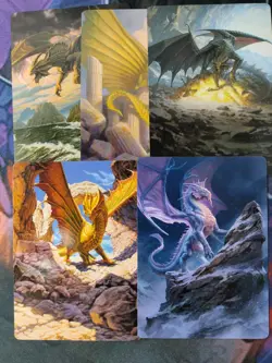 Ancient Dragon Complete Art Set of 5 | 7% Off 2+ | Baldur's Gate | NM MTG - Image 1