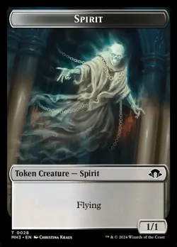 Spirit Token (0028), Modern Horizons 3, Lightly Played x 1 MTG - Image 1