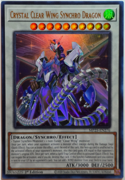 Yugioh - Crystal Clear Wing Synchros Dragon - MP25-EN276 - Ultra Rare - NM/M - Image 1
