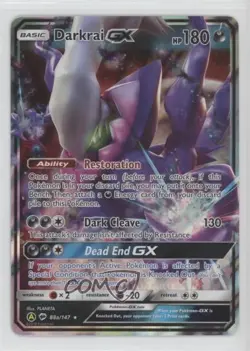 Darkrai GX Pokemon Sun & Moon Burning Shadows #88a - Image 1