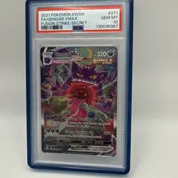 Pokemon Gengar VMAX Alternate Art Secret Rare Fusion Strike 271/264 PSA 10 - Image 5