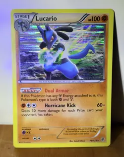 Lucario 78/135 Plasma Storm Holo Rare Stage 1 Pokemon TCG Card English - Image 2