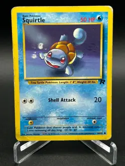 Pokemon TCG Dark Blastoise Wartortle Squirtle /82 Team Rocket Set Vintage LP/MP - Image 2