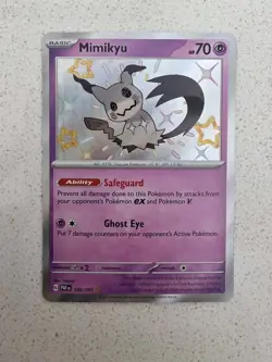 Pokemon Card Mimikyu 160/091 Paldean Fates Shiny Rare Near Mint - Image 1