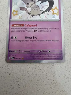 Pokemon Card Mimikyu 160/091 Paldean Fates Shiny Rare Near Mint - Image 2