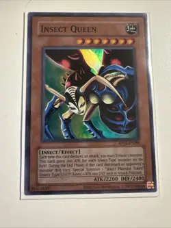 Yugioh! Insect Queen RP02-EN088 Super Rare 2020 Reprint Near Mint - Image 2