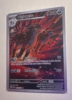 Pokemon Mightyena Holo Rare 243/217 120 HP Card 2022 Kick Away Sharp Fang - Image 3