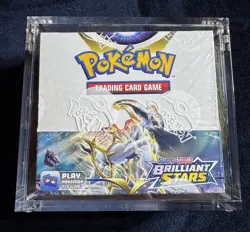 Pokemon Sword & Shield: Brilliant Stars Booster Box In Acrylic Case - Image 1