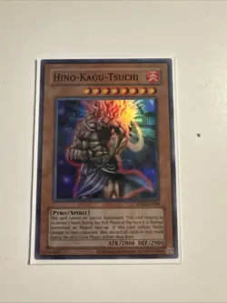 Hino-Kagu-Tsuchi Super Rare RP02-EN060 Reprint NM Yugioh - Image 1