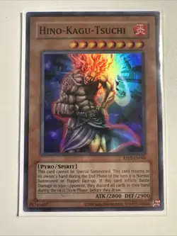 Hino-Kagu-Tsuchi Super Rare RP02-EN060 Reprint NM Yugioh - Image 3