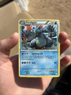 Feraligatr - 20/123 (Cracked Ice Holo) Holo Rare 020/123 NM Pokemon TCG - Image 1